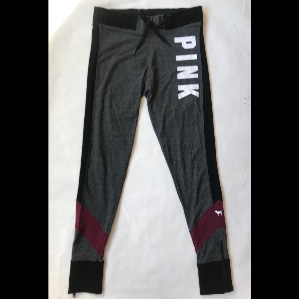 VS PINK Jogger Zip Ankle Yoga Leggings Leggings